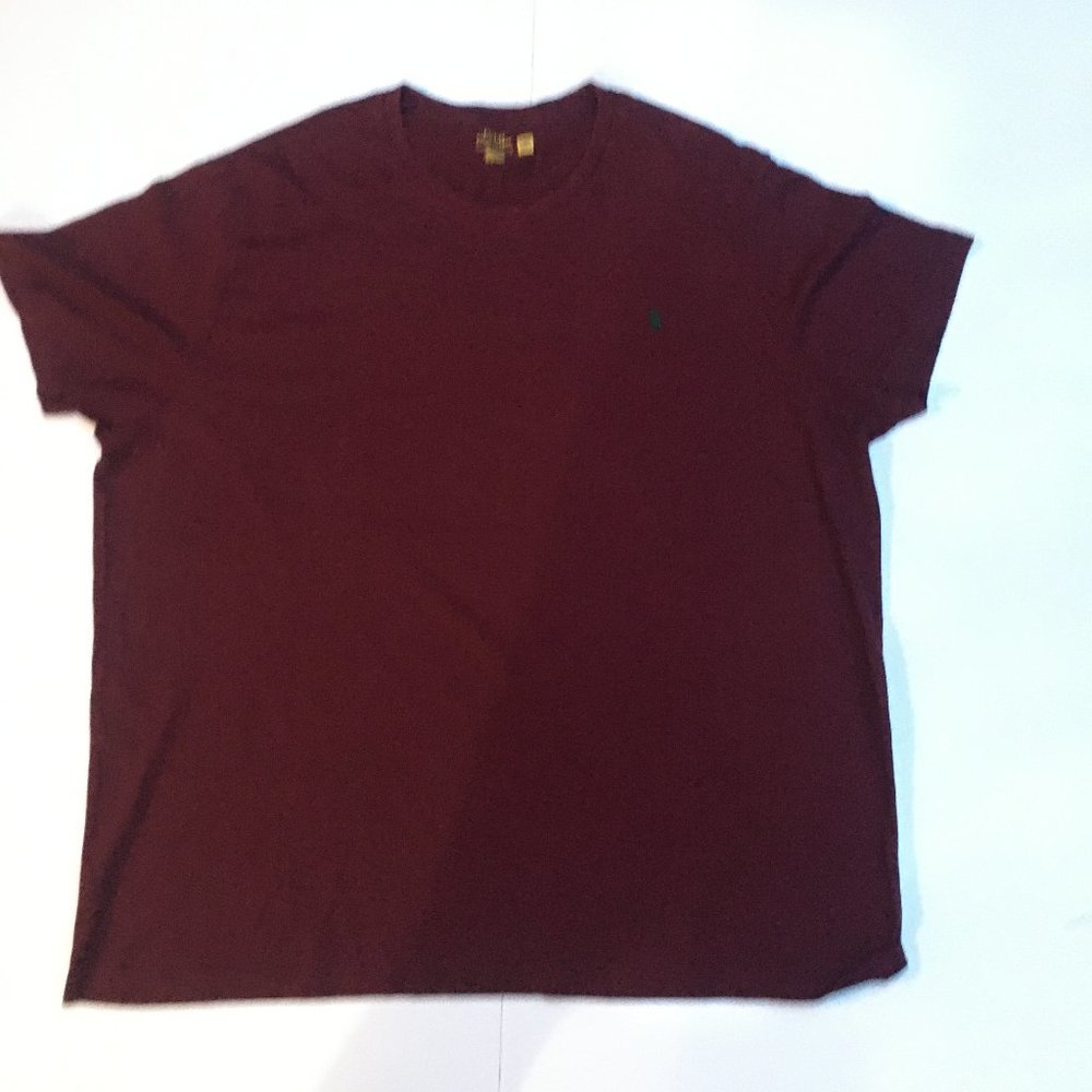 Polo Ralph Lauren Solid Red Tee T-Shirt 4XB BIG